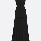 Molly | Rochie lungă plisată