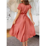 Elina | Midi Dress with Knot Detail