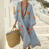 Rodica – Caftan with Aegean Flowers