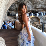 Elora – Eleganti moteriška maksia suknelė su siuvinėjimais