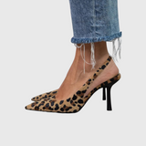 Isabelle – Leopardinio rašto Slingback bateliai