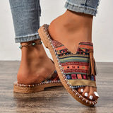 Mihaela – Boho Chic Šlepetės Įkvėptos Ibizos Stiliaus