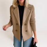 Elena - Prabangus Kasualus Švarkas" could be rewritten as "Elena - Elegant Casual Blazer.