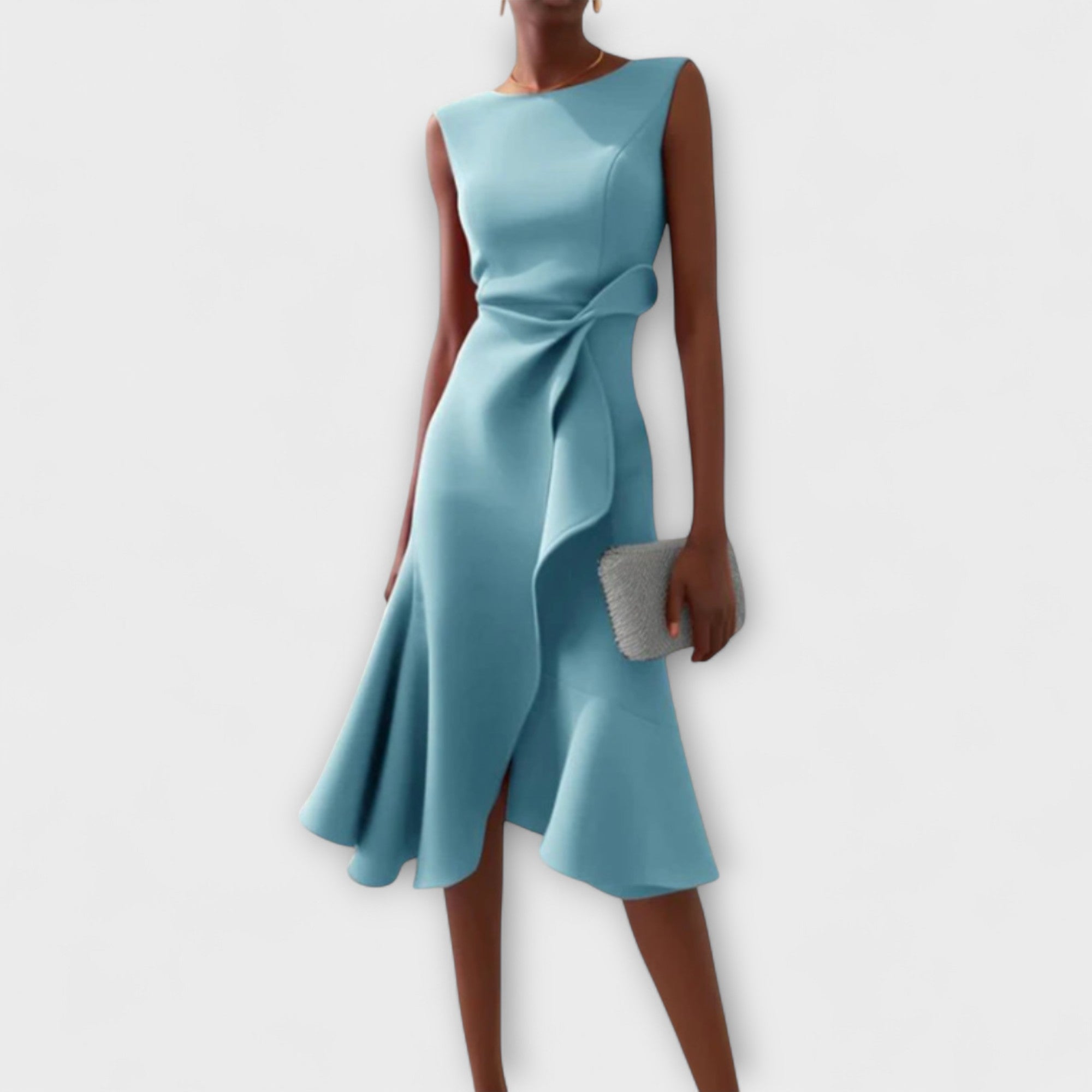 Juliette – Rochie midi drapată asimetric