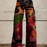 Emanuela – plačios „Boho-Chic“ stiliaus kelnės