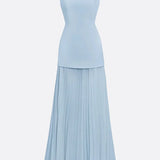 Molly | Rochie lungă plisată