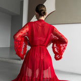 Ilinca – Kimono din dantelă transparentă