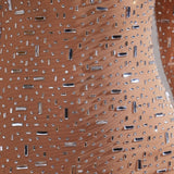 Zeta – nuostabi migdolo spalvos, A linijos ilgomis rankovėmis ir blizgančiomis detalėmis suknelė
