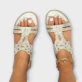 Marina – Sandale boho cu barete împletite