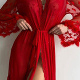 Ilinca – Kimono din dantelă transparentă