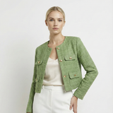 Daria - Žalias Tweed Švarkas" can be rewritten as "Daria - Žalias Tweed Striukė.