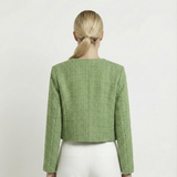 Daria - Žalias Tweed Švarkas" can be rewritten as "Daria - Žalias Tweed Striukė.