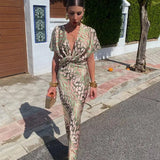 CLARANDRA - MIDI DRESS MADE FROM KUPRA