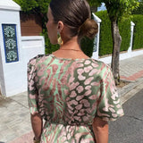 CLARANDRA - MIDI DRESS MADE FROM KUPRA