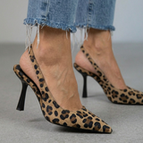 Isabelle – Leopardinio rašto Slingback bateliai