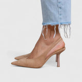 Isabelle – Leopardinio rašto Slingback bateliai