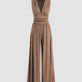 CHARITY – Stylish Be Rankovių Wide Leg Jumpsuit