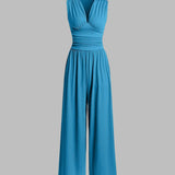 CHARITY – Stylish Be Rankovių Wide Leg Jumpsuit