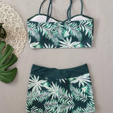 Oana – Bikini Set with Leaf Print