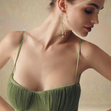 Iasmina – Moteriška Elegantiška Midi Ilgio Plisuota Suknelė