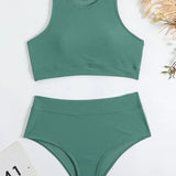 Octavia – Aukšto Liemens Sportinis Bikini Komplektas