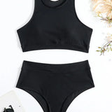 Octavia – Aukšto Liemens Sportinis Bikini Komplektas