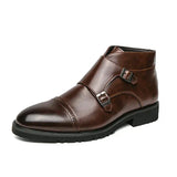 Parker | Dvigubo dirželio "monk strap" tipo batai iš dirbtinės odos