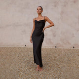 Daira – Rochie Lungă de Damă Elegantă din Satin