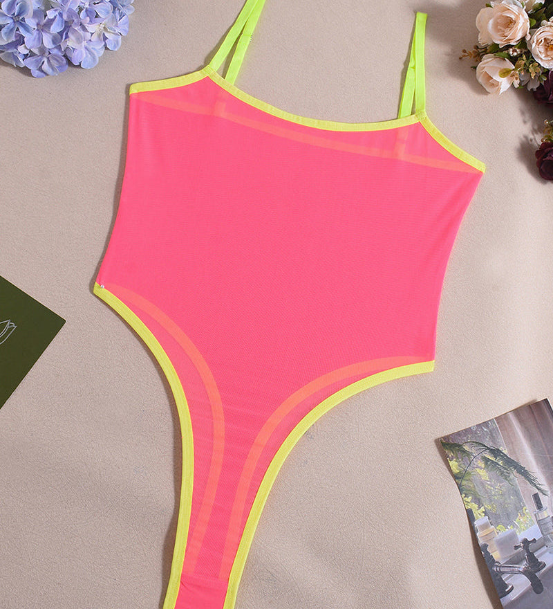 Corina – Body din mesh transparent