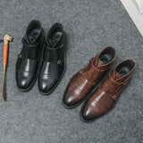 Parker | Dvigubo dirželio "monk strap" tipo batai iš dirbtinės odos