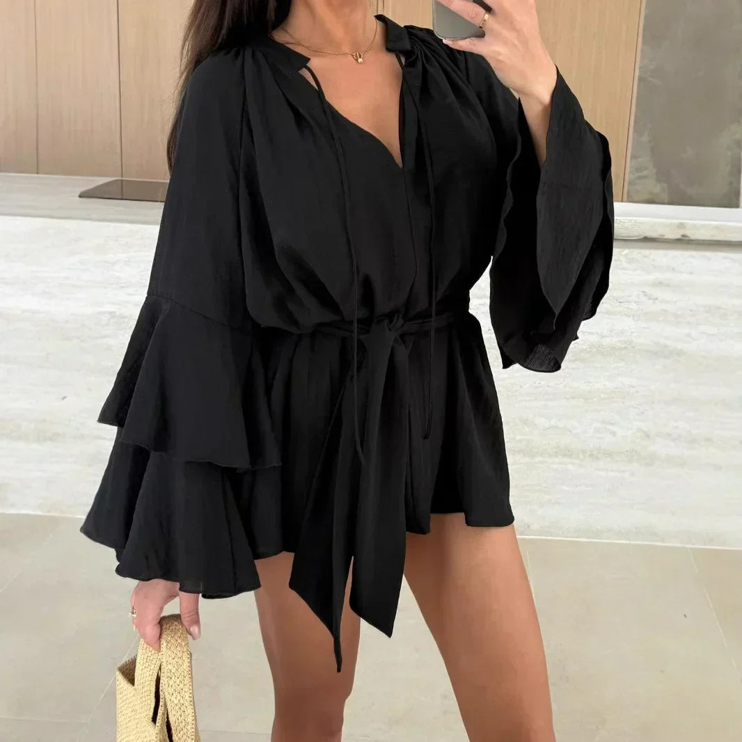 Dina – Rochie cămașă cu curea