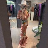 Zoe – Maksi suknelė su boho siuvinėjimais
