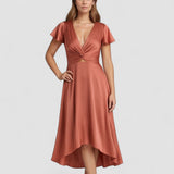Elina | Rochie midi cu detaliu sub formă de nod