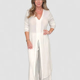 Johanna – Set Damă Elegant Fluid în Două Piese cu Top și Pantaloni Largi