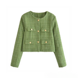 Daria - Žalias Tweed Švarkas" can be rewritten as "Daria - Žalias Tweed Striukė.