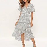 Liva – Rochie de Damă Wikkel Elegantă și Vaporoasă