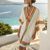 Luminița – Rochie Caftan cu design geometric solar