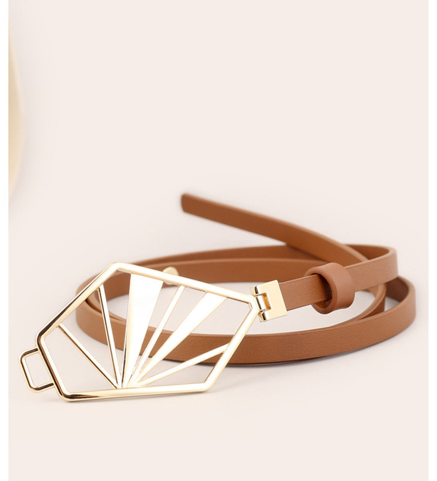 Adina – Minimalist Belt with Geometric Buckle