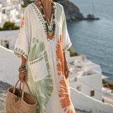 Claudia – Poetic Aquarelle Kaftan Dress