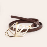 Adina – Minimalist Belt with Geometric Buckle
