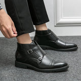 Parker | Dvigubo dirželio "monk strap" tipo batai iš dirbtinės odos
