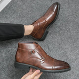 Parker | Dvigubo dirželio "monk strap" tipo batai iš dirbtinės odos