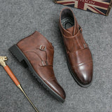Parker | Dvigubo dirželio "monk strap" tipo batai iš dirbtinės odos