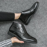 Parker | Dvigubo dirželio "monk strap" tipo batai iš dirbtinės odos