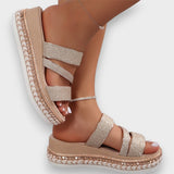 Mariana – Sandale slide cu platformă