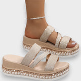 Mariana – Sandale slide cu platformă