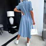 Celine – Laisvi ir eleganti moteriški džinsiniai marškiniai