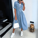 Celine – Laisvi ir eleganti moteriški džinsiniai marškiniai