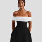 Isadora - Rochie Mini Elegantă cu Fundiță la Spate