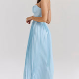Orielle – Rochie de Damă Maxi Elegantă Drape Bloom